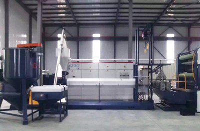 Double head flat wire machine